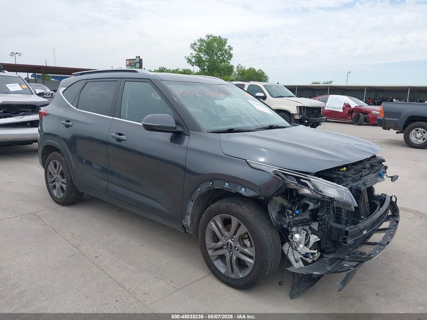 2023 Kia Seltos VIN KNDEU2AAXP7468168 IAAI salvage auction — HAIL, Original (Texas), sold $2,000 on 2026-07-22 (photo 1)