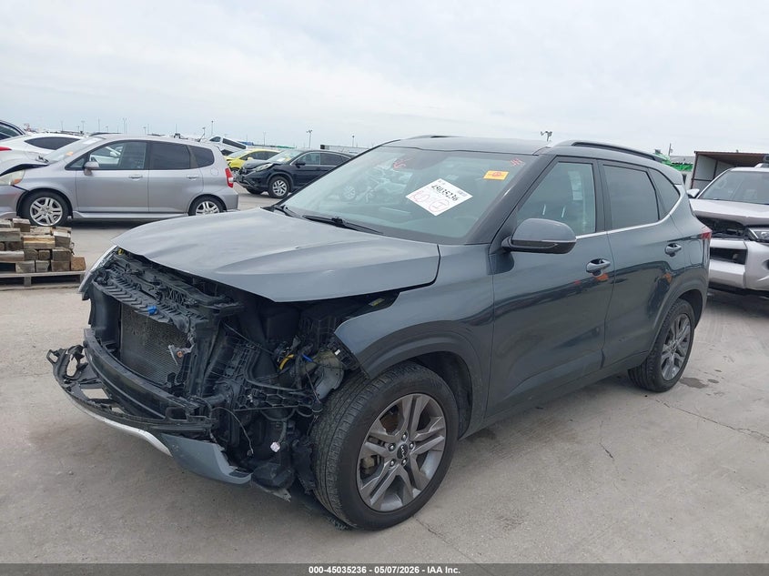 2023 Kia Seltos VIN KNDEU2AAXP7468168 IAAI salvage auction — HAIL, Original (Texas), sold $2,000 on 2026-07-22 (photo 2)