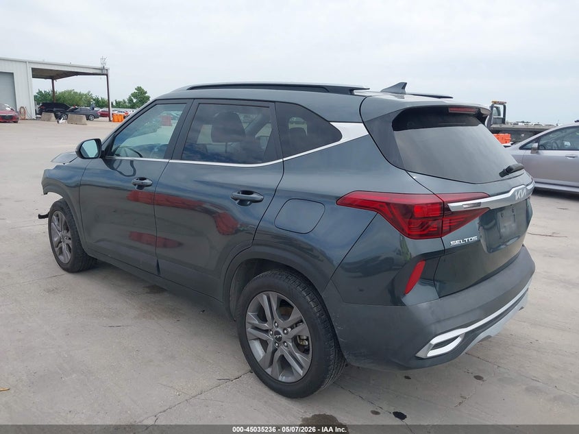 2023 Kia Seltos VIN KNDEU2AAXP7468168 IAAI salvage auction — HAIL, Original (Texas), sold $2,000 on 2026-07-22 (photo 3)