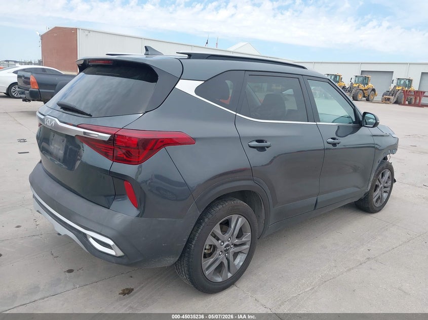 2023 Kia Seltos VIN KNDEU2AAXP7468168 IAAI salvage auction — HAIL, Original (Texas), sold $2,000 on 2026-07-22 (photo 4)