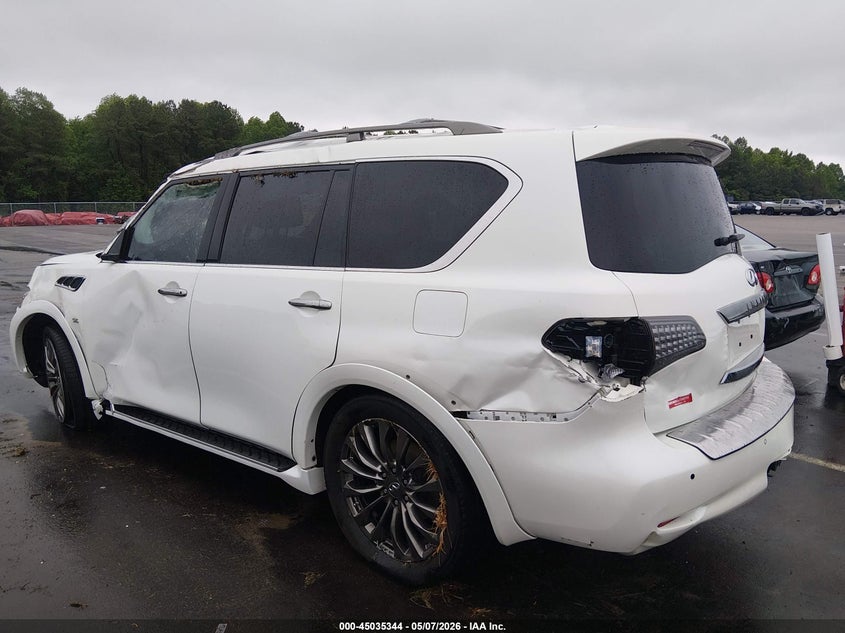 2017 Infiniti Qx80 VIN JN8AZ2NEXH9156889 IAAI salvage auction — ROLLOVER, Salvage (North Carolina), sold $2,150 on 2026-07-08 (photo 3)