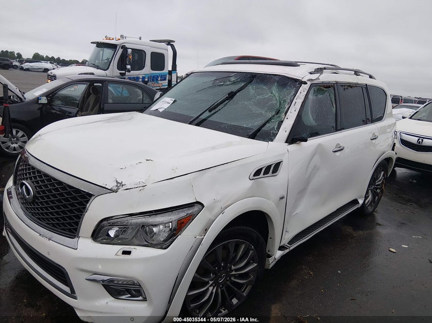 2017 Infiniti Qx80 VIN JN8AZ2NEXH9156889 IAAI salvage auction — ROLLOVER, Salvage (North Carolina), sold $2,150 on 2026-07-08 (photo 6)