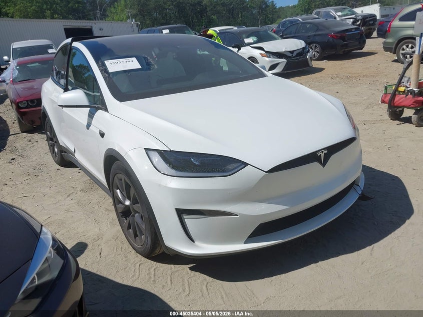 2025 Tesla Model x VIN 7SAXCBE54SF466950 IAAI salvage auction — REAR END, Salvage (Georgia), sold $24,025 on 2026-07-16 (photo 1)