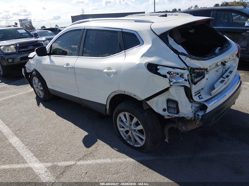 2021 Nissan Rogue sport VIN JN1BJ1BV8MW570581 IAAI salvage auction — FRONT & REAR, Salvage (California), sold $1,150 on 2026-07-09 (photo 3)
