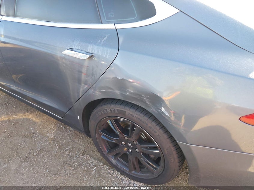 2013 Tesla Model s VIN 5YJSA1CN0DFP20439 IAAI salvage auction — LEFT REAR, Salvage (California), sold $2,600 on 2026-07-13 (photo 6)