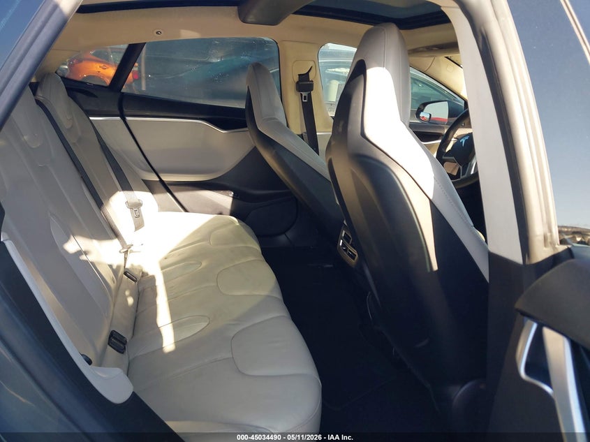 2013 Tesla Model s VIN 5YJSA1CN0DFP20439 IAAI salvage auction — LEFT REAR, Salvage (California), sold $2,600 on 2026-07-13 (photo 8)