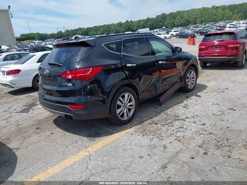 2016 Hyundai Santa fe VIN 5XYZW4LA7GG309650 IAAI salvage auction — RIGHT SIDE, Salvage (Georgia), sold $3,350 on 2026-07-08 (photo 4)