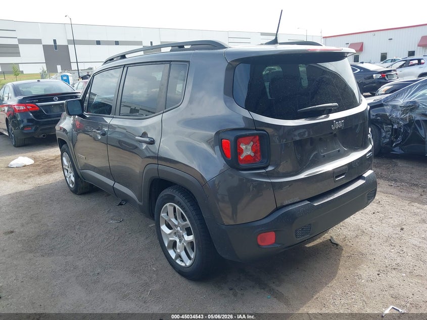 2018 Jeep Renegade VIN ZACCJABB7JPG70882 IAAI salvage auction — FRONT END, Salvage (Texas), sold $650 on 2026-07-28 (photo 3)