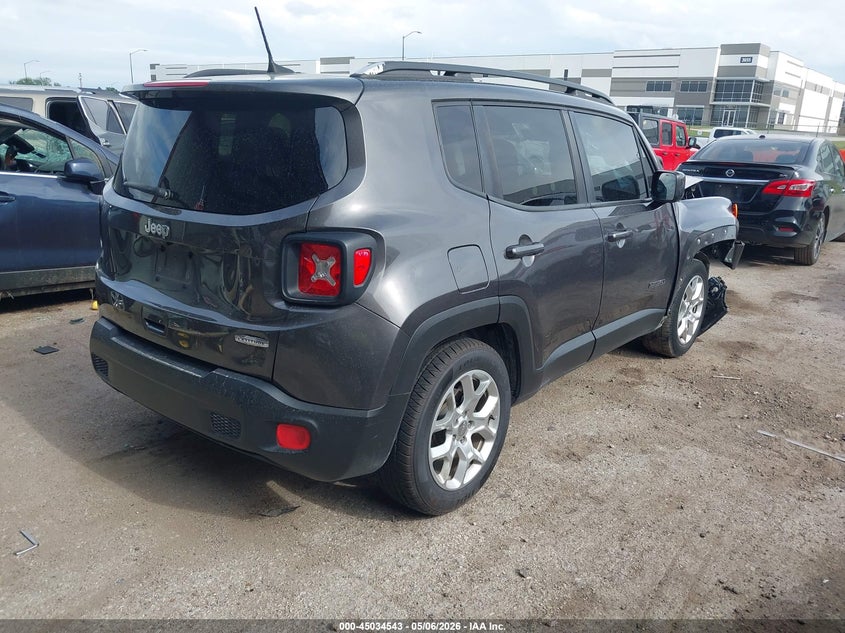 2018 Jeep Renegade VIN ZACCJABB7JPG70882 IAAI salvage auction — FRONT END, Salvage (Texas), sold $650 on 2026-07-28 (photo 4)