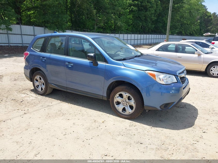 2016 Subaru Forester VIN JF2SJAAC1GH503389 IAAI salvage auction — FRONT END, Salvage (Georgia), sold $875 on 2026-07-09 (photo 1)