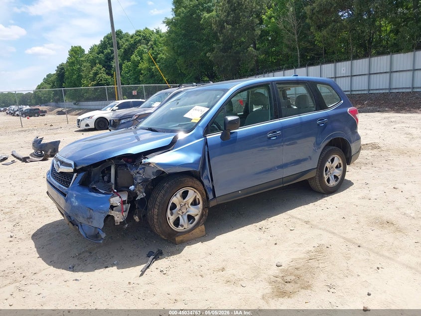 2016 Subaru Forester VIN JF2SJAAC1GH503389 IAAI salvage auction — FRONT END, Salvage (Georgia), sold $875 on 2026-07-09 (photo 2)