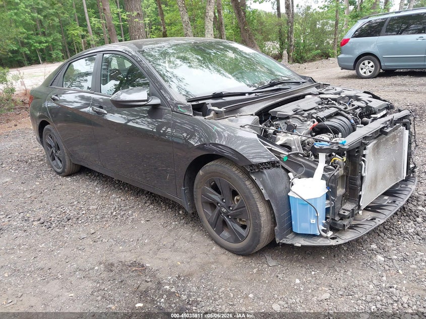 2022 Hyundai Elantra VIN 5NPLM4AG1NH055989 IAAI salvage auction — FRONT END, Salvage (Virginia), sold $3,550 on 2026-07-07 (photo 1)