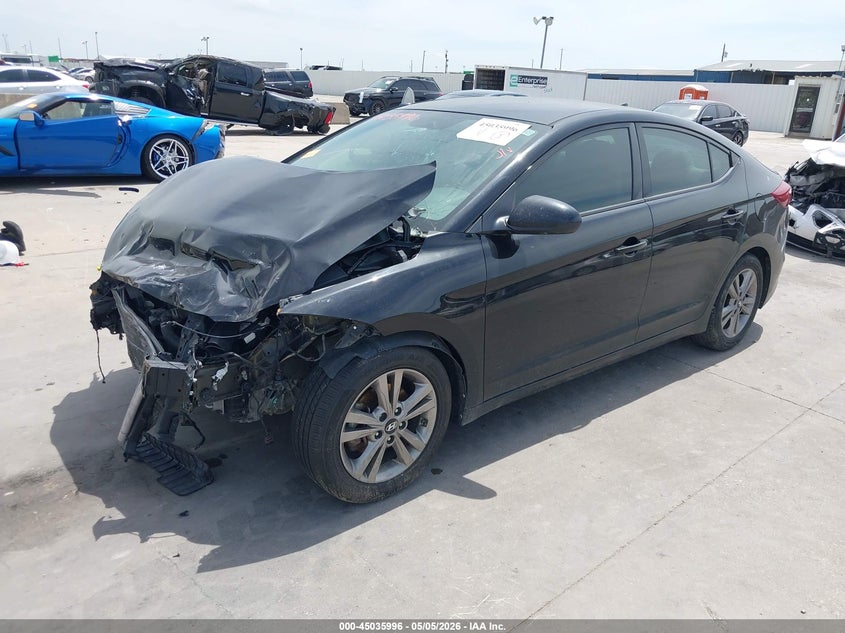 2018 Hyundai Elantra VIN KMHD84LF8JU679071 IAAI salvage auction — FRONT END, Salvage Title, sold $475 on 2026-07-29 (photo 2)