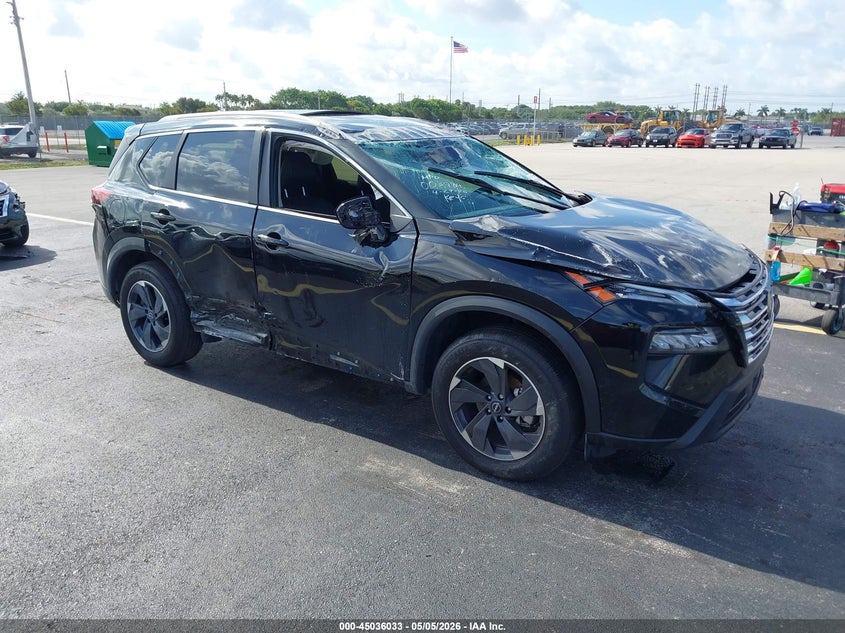 2025 Nissan Rogue VIN JN8BT3BAXSW003984 IAAI salvage auction — ROLLOVER, Certificate Of Destruction (Florida), sold $3,800 on 2026-07-16 (photo 1)