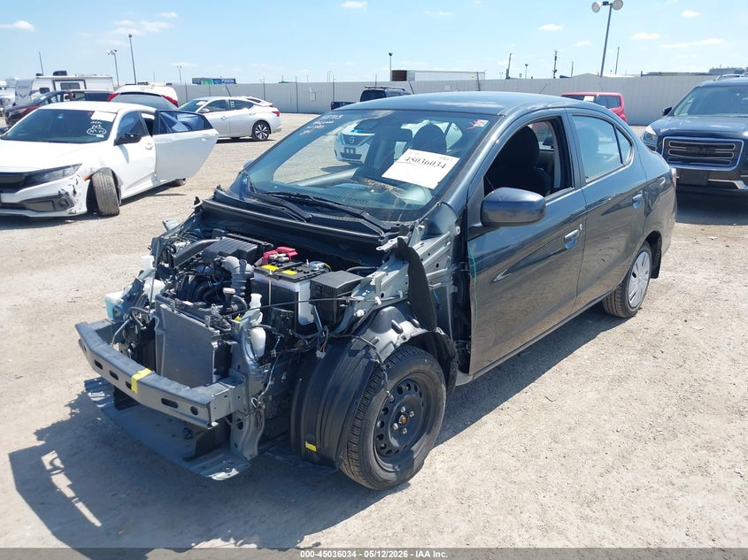 2024 Mitsubishi Mirage VIN ML32FUFJ7RHF16312 IAAI salvage auction — FRONT END, Salvage Title, sold $2,550 on 2026-07-29 (photo 2)