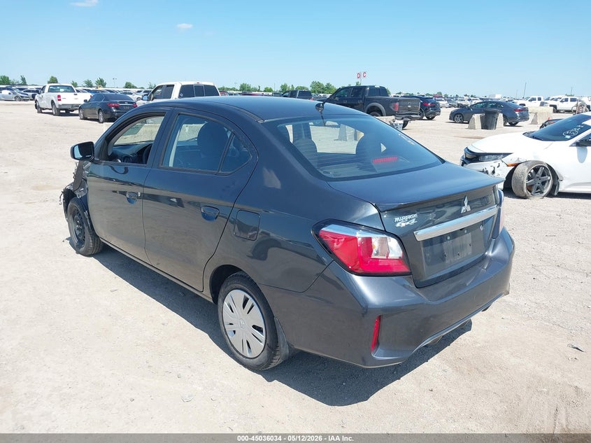 2024 Mitsubishi Mirage VIN ML32FUFJ7RHF16312 IAAI salvage auction — FRONT END, Salvage Title, sold $2,550 on 2026-07-29 (photo 3)