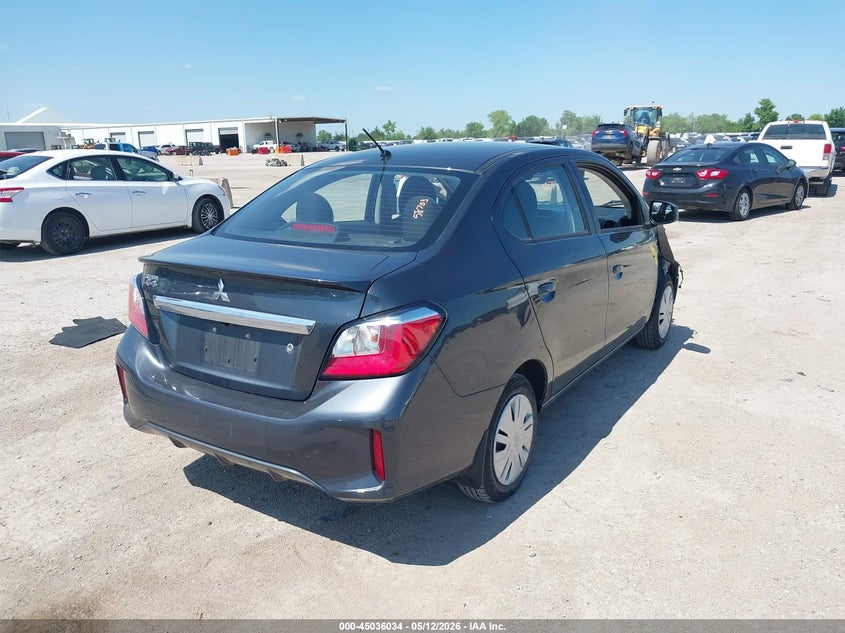 2024 Mitsubishi Mirage VIN ML32FUFJ7RHF16312 IAAI salvage auction — FRONT END, Salvage Title, sold $2,550 on 2026-07-29 (photo 4)