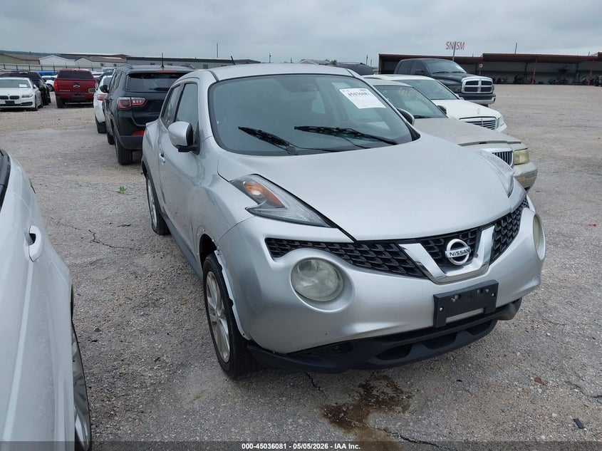 2017 Nissan Juke VIN JN8AF5MR0HT702133 IAAI salvage auction — FRONT & REAR, Original (Texas), sold $700 on 2026-07-28 (photo 1)