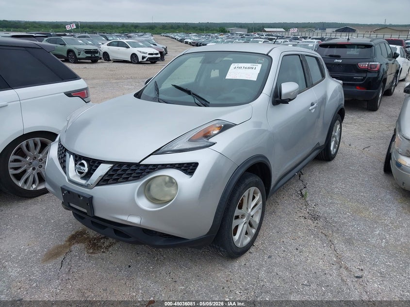 2017 Nissan Juke VIN JN8AF5MR0HT702133 IAAI salvage auction — FRONT & REAR, Original (Texas), sold $700 on 2026-07-28 (photo 2)
