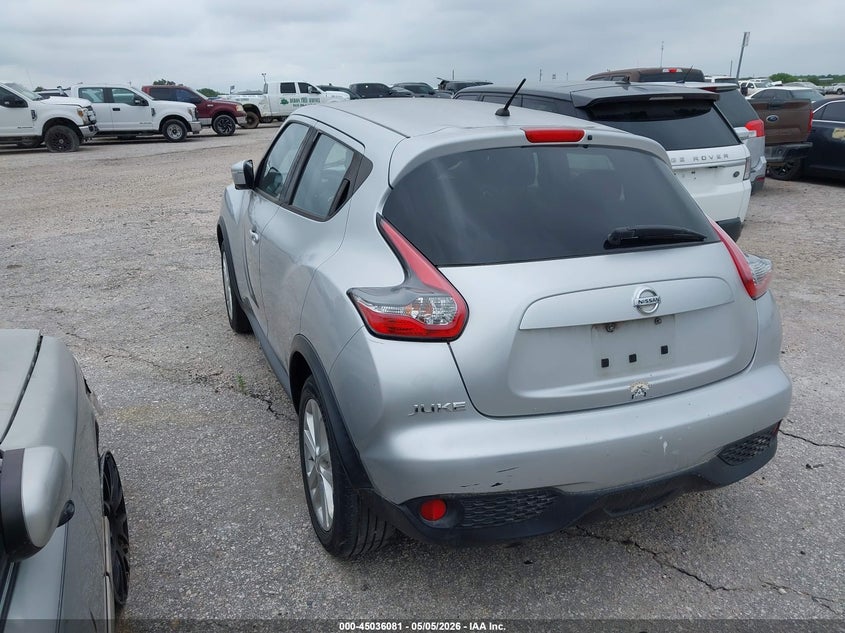2017 Nissan Juke VIN JN8AF5MR0HT702133 IAAI salvage auction — FRONT & REAR, Original (Texas), sold $700 on 2026-07-28 (photo 3)
