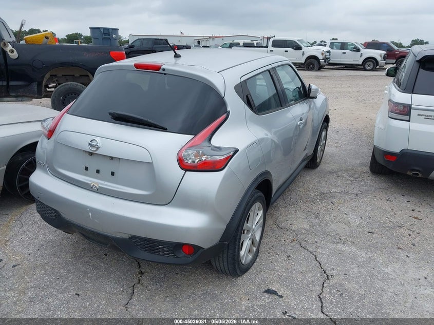 2017 Nissan Juke VIN JN8AF5MR0HT702133 IAAI salvage auction — FRONT & REAR, Original (Texas), sold $700 on 2026-07-28 (photo 4)
