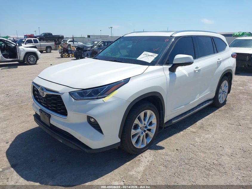 2021 Toyota Highlander VIN 5TDXBRCH3MS527659 IAAI salvage auction — FRONT END, Original (Texas), sold $18,300 on 2026-07-22 (photo 2)