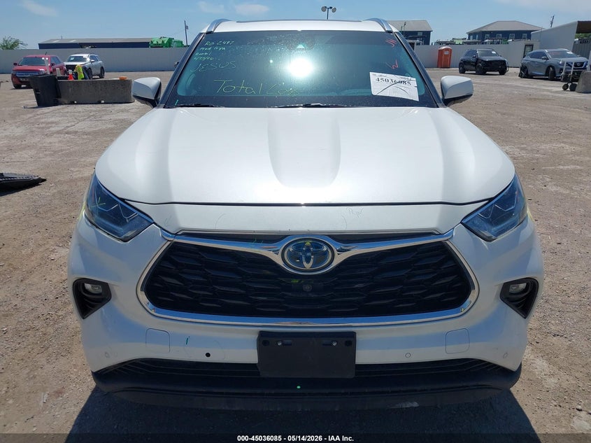 2021 Toyota Highlander VIN 5TDXBRCH3MS527659 IAAI salvage auction — FRONT END, Original (Texas), sold $18,300 on 2026-07-22 (photo 6)