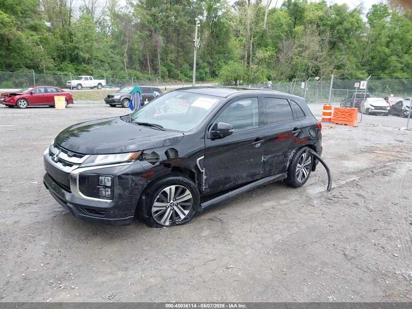 2022 Mitsubishi Outlander VIN JA4APVAU3NU010689 IAAI salvage auction — LEFT SIDE, Salvage (Tennessee), sold $4,250 on 2026-07-14 (photo 2)