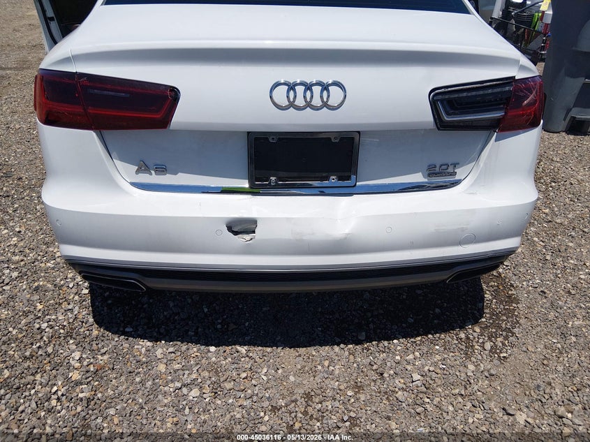 2016 Audi A6 VIN WAUGFAFC9GN131782 IAAI salvage auction — REAR END, Salvage (Louisiana), sold $5,200 on 2026-07-19 (photo 6)