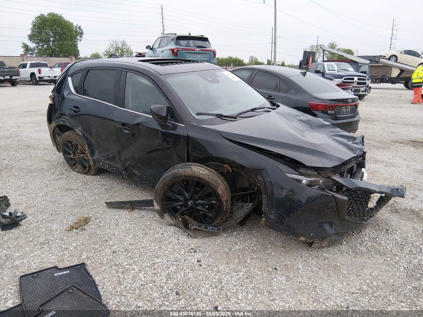 2025 Mazda Cx-5 VIN JM3KFBCMXS0777975 IAAI salvage auction — FRONT & REAR, Salvage (Missouri), sold $3,000 on 2026-07-20 (photo 1)