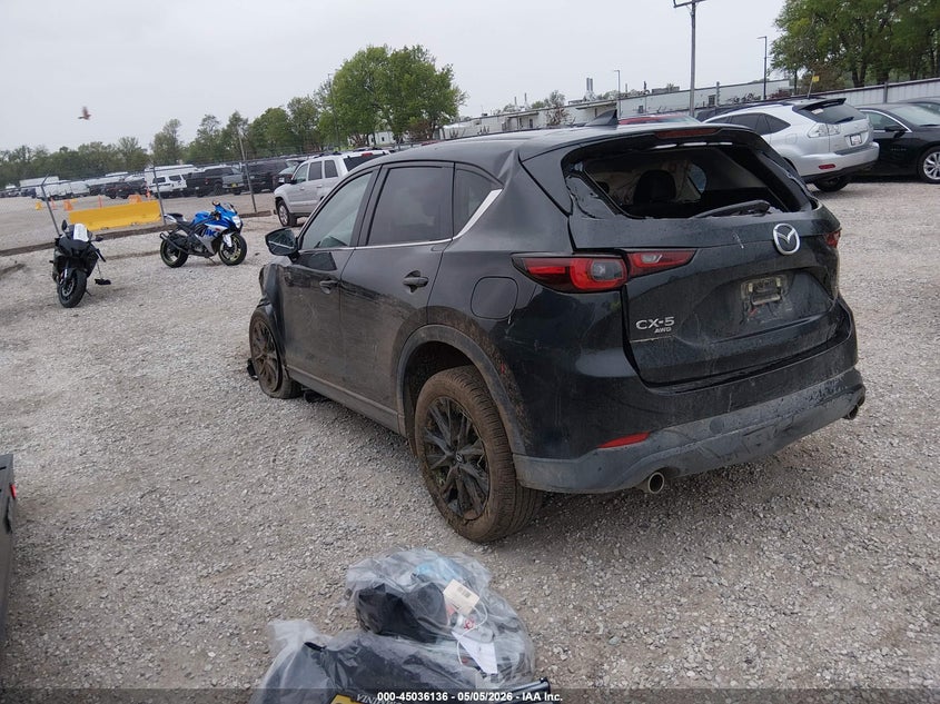2025 Mazda Cx-5 VIN JM3KFBCMXS0777975 IAAI salvage auction — FRONT & REAR, Salvage (Missouri), sold $3,000 on 2026-07-20 (photo 3)