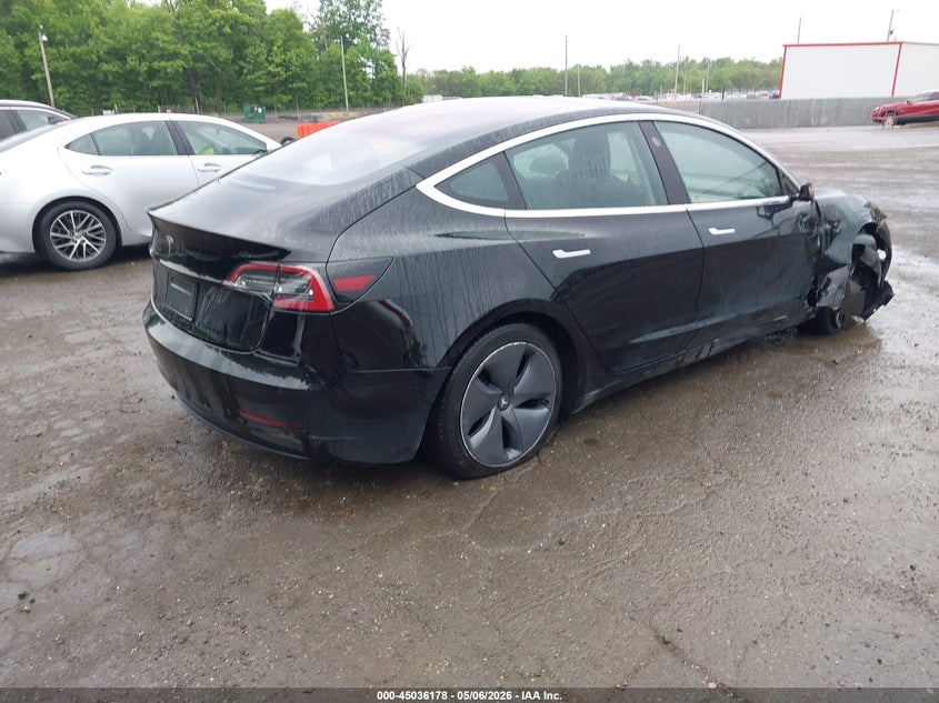 2019 Tesla Model 3 VIN 5YJ3E1EA4KF305138 IAAI salvage auction — RIGHT FRONT, Salvage - Greater Than 75% (Maryland), sold $6,825 on 2026-07-15 (photo 4)