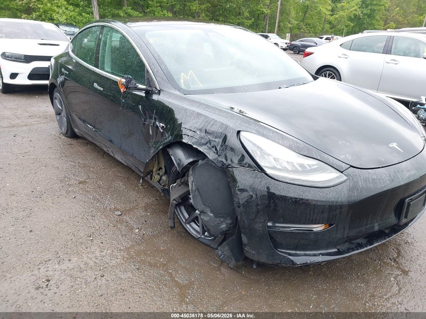 2019 Tesla Model 3 VIN 5YJ3E1EA4KF305138 IAAI salvage auction — RIGHT FRONT, Salvage - Greater Than 75% (Maryland), sold $6,825 on 2026-07-15 (photo 6)