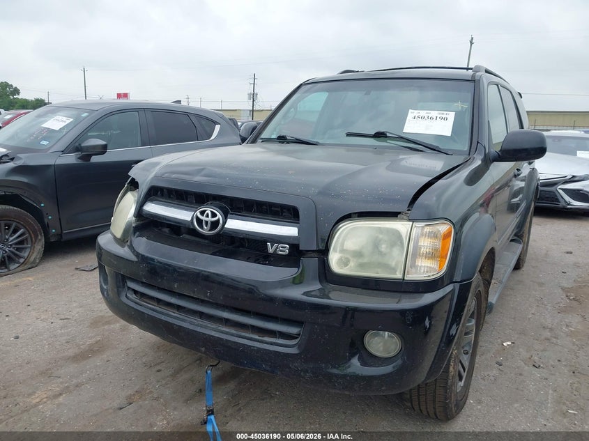 2005 Toyota Sequoia VIN 5TDZT38A95S260138 IAAI salvage auction — UNKNOWN, Original (Texas), sold $1,350 on 2026-07-09 (photo 6)