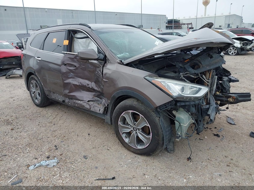 2015 Hyundai Santa fe VIN KM8SMDHF1FU093833 IAAI salvage auction — BIO HAZARD, Salvage (Texas), sold $275 on 2026-07-16 (photo 1)