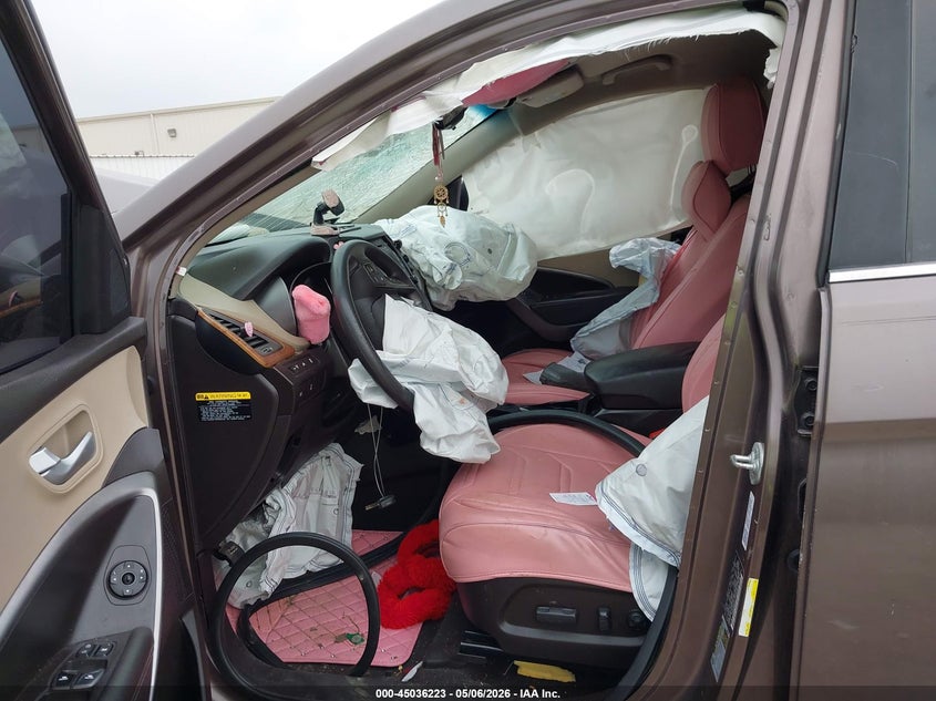 2015 Hyundai Santa fe VIN KM8SMDHF1FU093833 IAAI salvage auction — BIO HAZARD, Salvage (Texas), sold $275 on 2026-07-16 (photo 5)