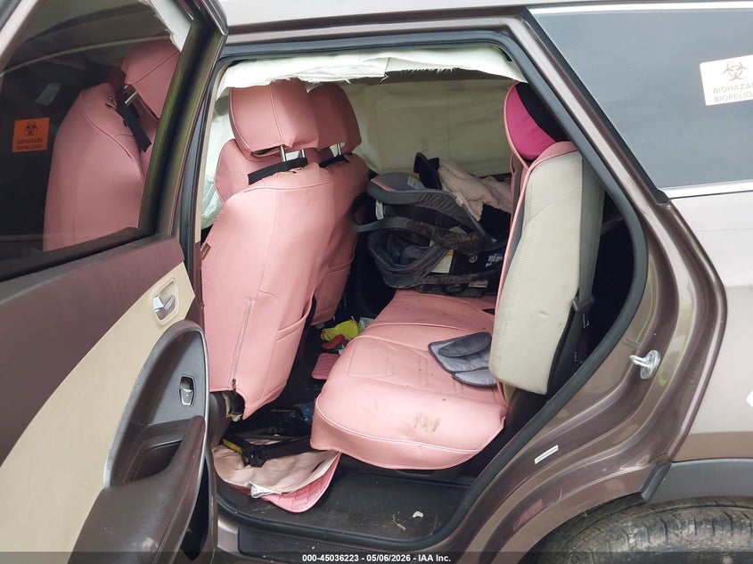 2015 Hyundai Santa fe VIN KM8SMDHF1FU093833 IAAI salvage auction — BIO HAZARD, Salvage (Texas), sold $275 on 2026-07-16 (photo 8)