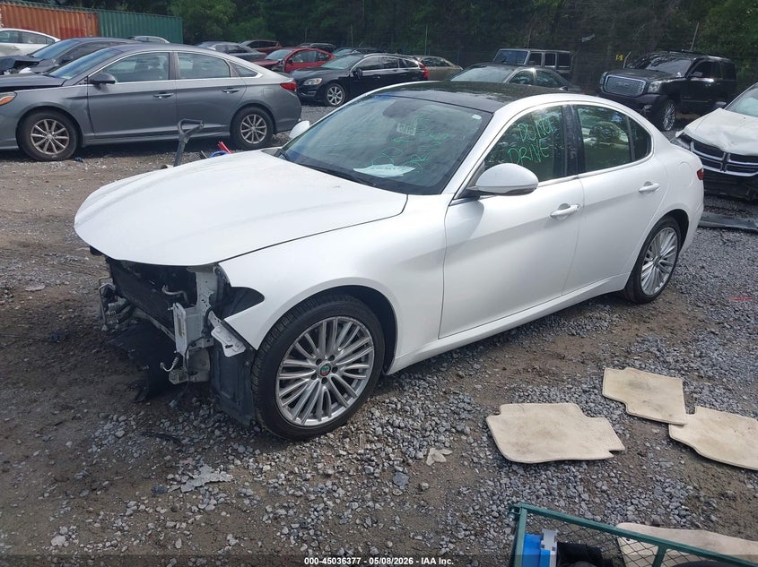 2018 Alfa romeo Giulia VIN ZARFAEEN6J7592558 IAAI salvage auction — FRONT END, Salvage (South Carolina), sold $1,850 on 2026-07-07 (photo 2)