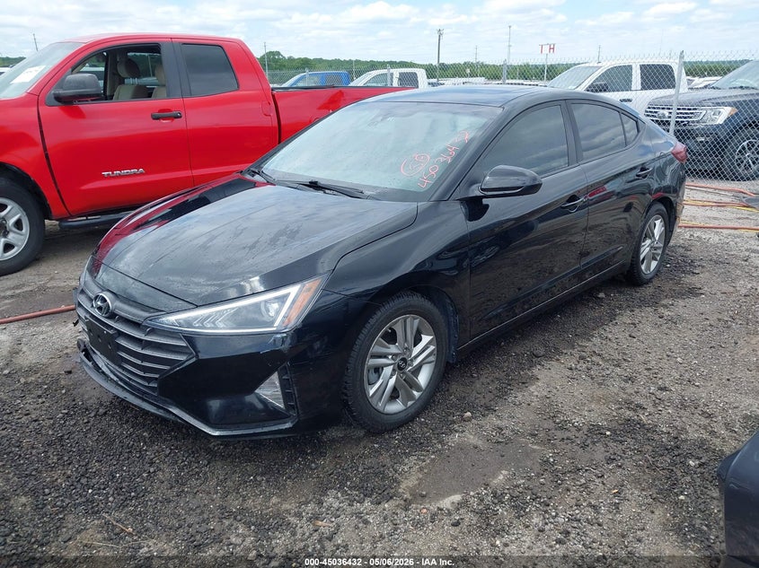 2019 Hyundai Elantra VIN KMHD84LF1KU864290 IAAI salvage auction — FRONT END, Original (Texas), sold $3,800 on 2026-07-21 (photo 2)