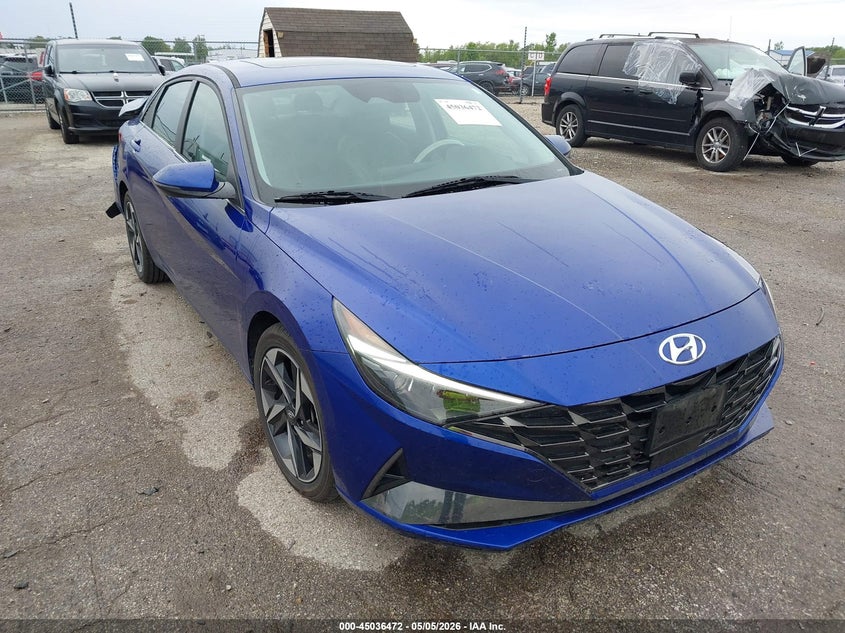 2022 Hyundai Elantra VIN KMHLP4AG7NU352192 IAAI salvage auction — REAR END, Salvage (Illinois), sold $4,000 on 2026-07-15 (photo 1)