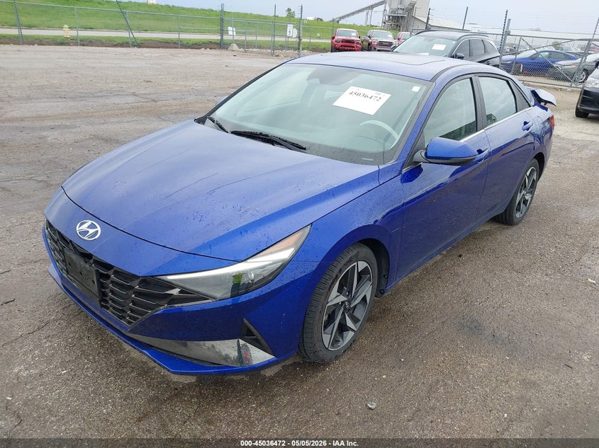 2022 Hyundai Elantra VIN KMHLP4AG7NU352192 IAAI salvage auction — REAR END, Salvage (Illinois), sold $4,000 on 2026-07-15 (photo 2)