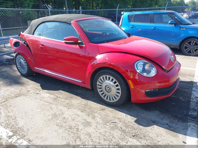 2013 Volkswagen Beetle VIN 3VW5P7AT8DM820393 IAAI salvage auction — REAR END, Salvage (North Carolina), sold $750 on 2026-07-09 (photo 1)
