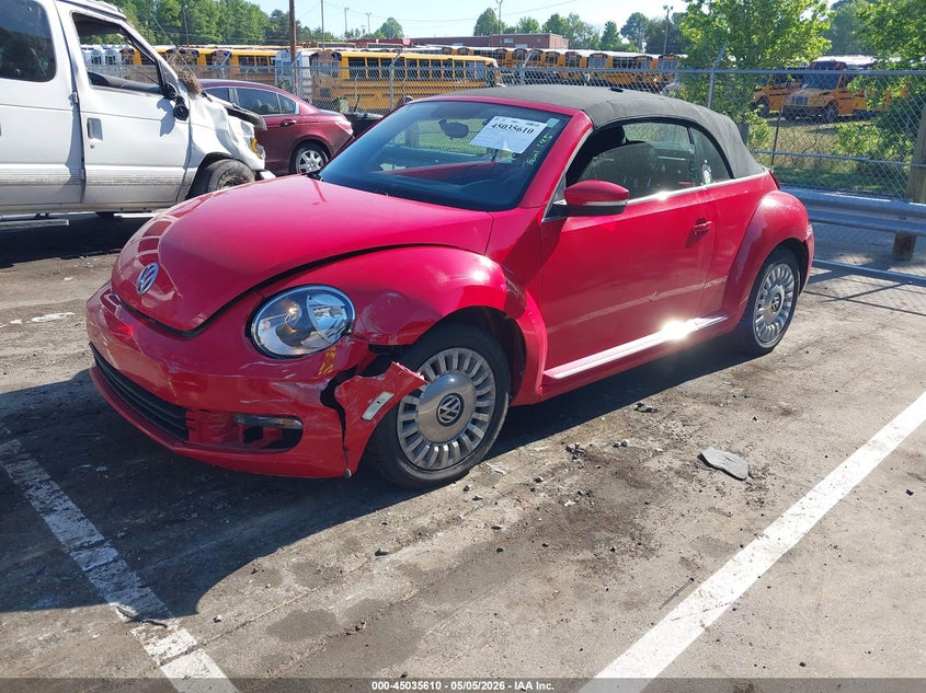 2013 Volkswagen Beetle VIN 3VW5P7AT8DM820393 IAAI salvage auction — REAR END, Salvage (North Carolina), sold $750 on 2026-07-09 (photo 2)