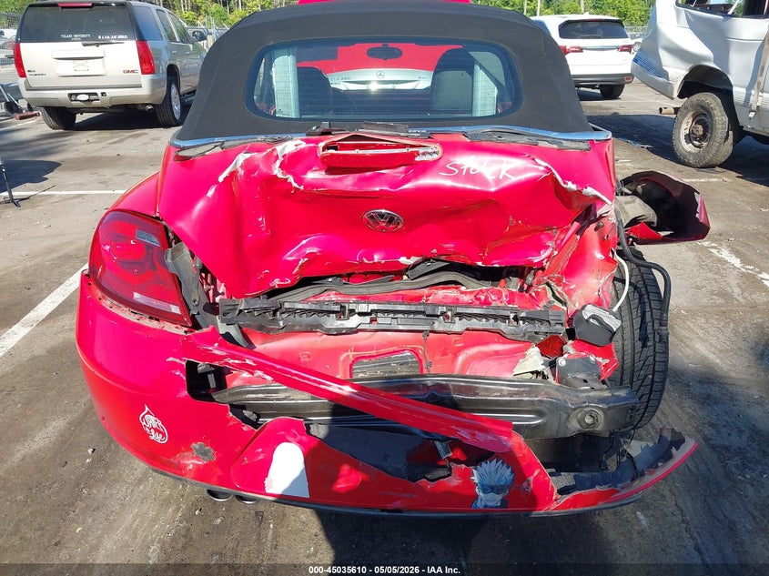 2013 Volkswagen Beetle VIN 3VW5P7AT8DM820393 IAAI salvage auction — REAR END, Salvage (North Carolina), sold $750 on 2026-07-09 (photo 6)