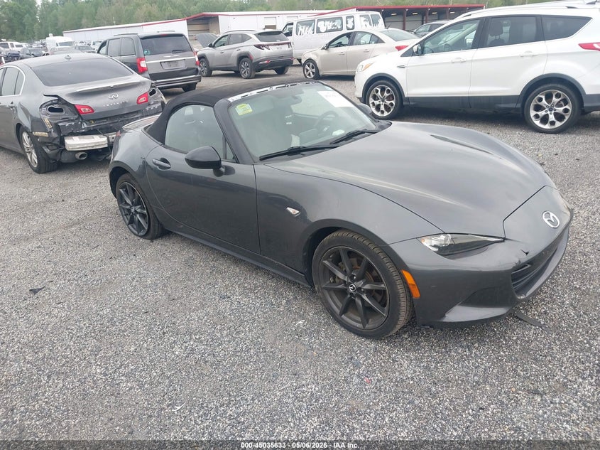 2016 Mazda Mx-5 VIN JM1NDAC7XG0101730 IAAI salvage auction — LEFT REAR, Salvage - Greater Than 75% (Maryland), sold $1,400 on 2026-07-06 (photo 1)