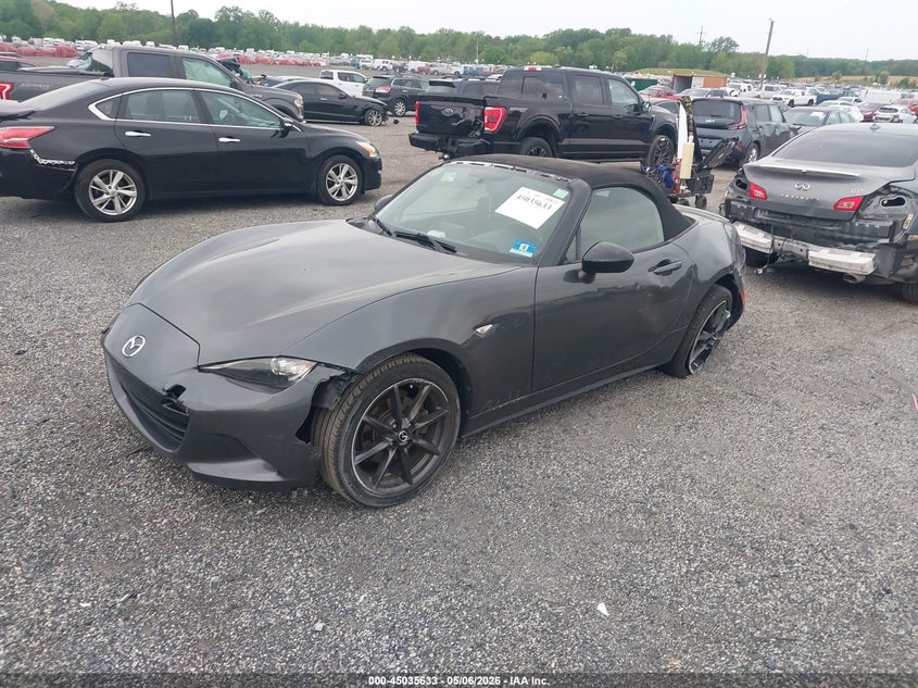 2016 Mazda Mx-5 VIN JM1NDAC7XG0101730 IAAI salvage auction — LEFT REAR, Salvage - Greater Than 75% (Maryland), sold $1,400 on 2026-07-06 (photo 2)