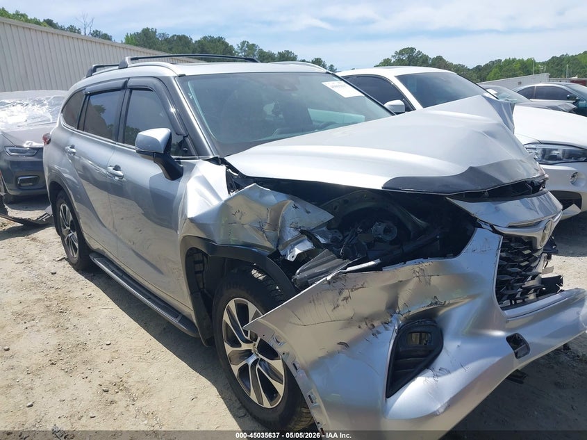 2023 Toyota Highlander VIN 5TDKDRAH6PS524962 IAAI salvage auction — FRONT END, Salvage (Georgia), sold $9,000 on 2026-07-21 (photo 1)