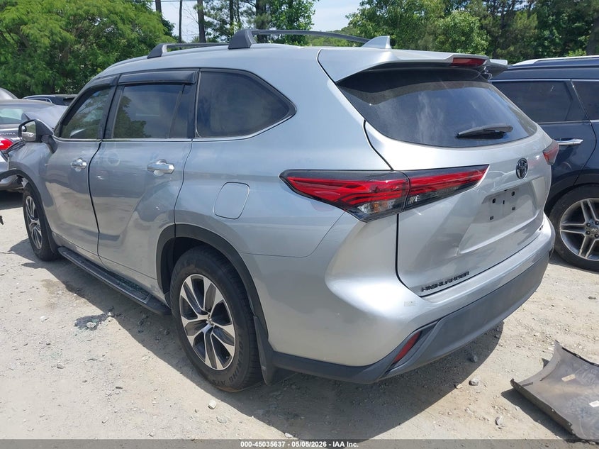 2023 Toyota Highlander VIN 5TDKDRAH6PS524962 IAAI salvage auction — FRONT END, Salvage (Georgia), sold $9,000 on 2026-07-21 (photo 3)