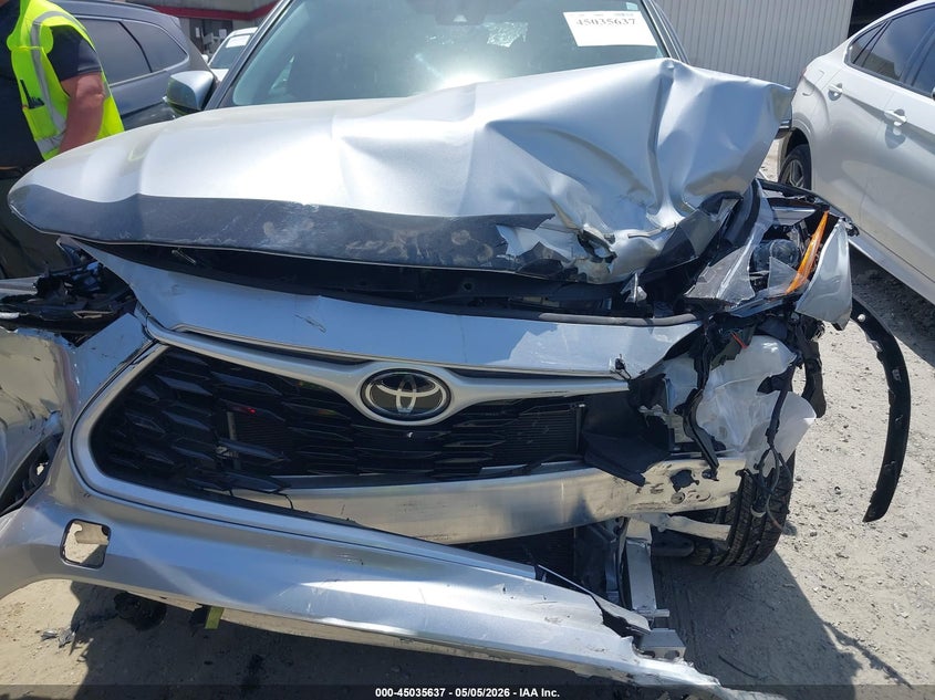 2023 Toyota Highlander VIN 5TDKDRAH6PS524962 IAAI salvage auction — FRONT END, Salvage (Georgia), sold $9,000 on 2026-07-21 (photo 6)