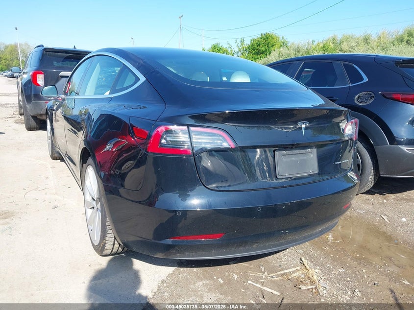 2020 Tesla Model 3 VIN 5YJ3E1EB6LF787928 IAAI salvage auction — HAIL, Salvage (Ohio), sold $5,300 on 2026-07-30 (photo 3)